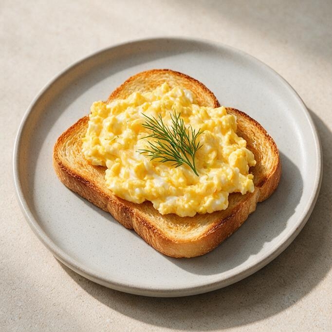 Гренки с яйцом и молоком