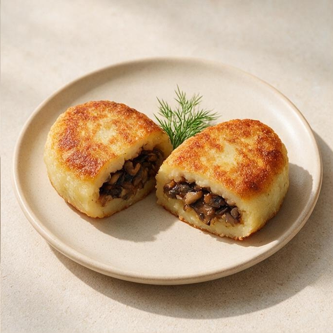 Картофельные зразы с грибами
